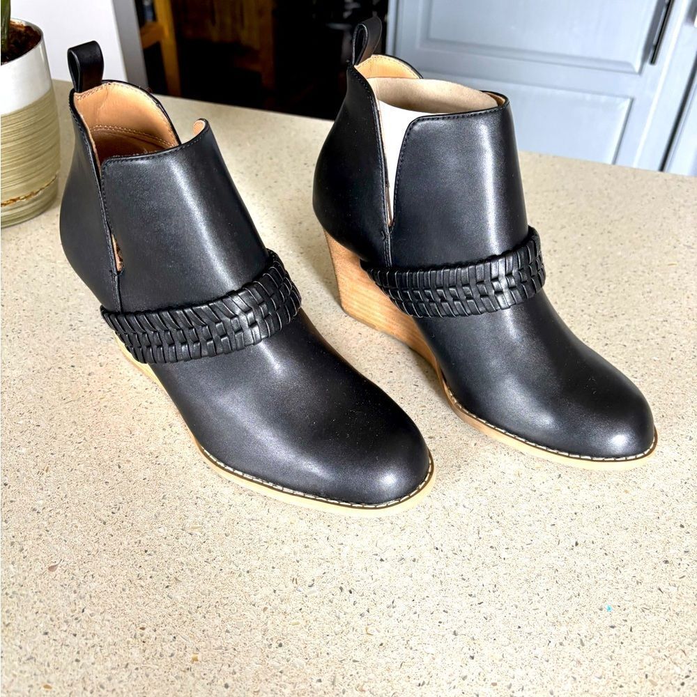 Black Wedge Ankle Boots by Dolce Vita